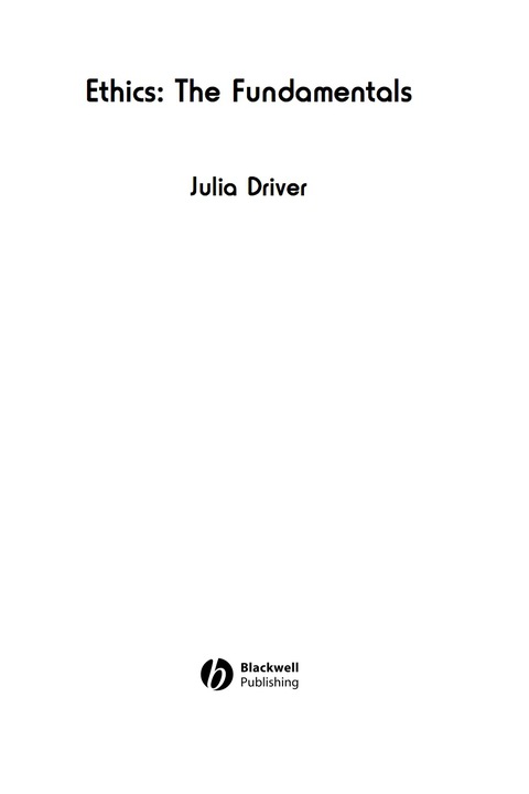 Ethics: The Fundamentals, eTextbook